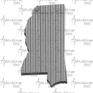 Tin Mississippi State Add On for Wooden Framed HOME American Flag Dry Erase Board Sublimation Design Template STATE ONLY