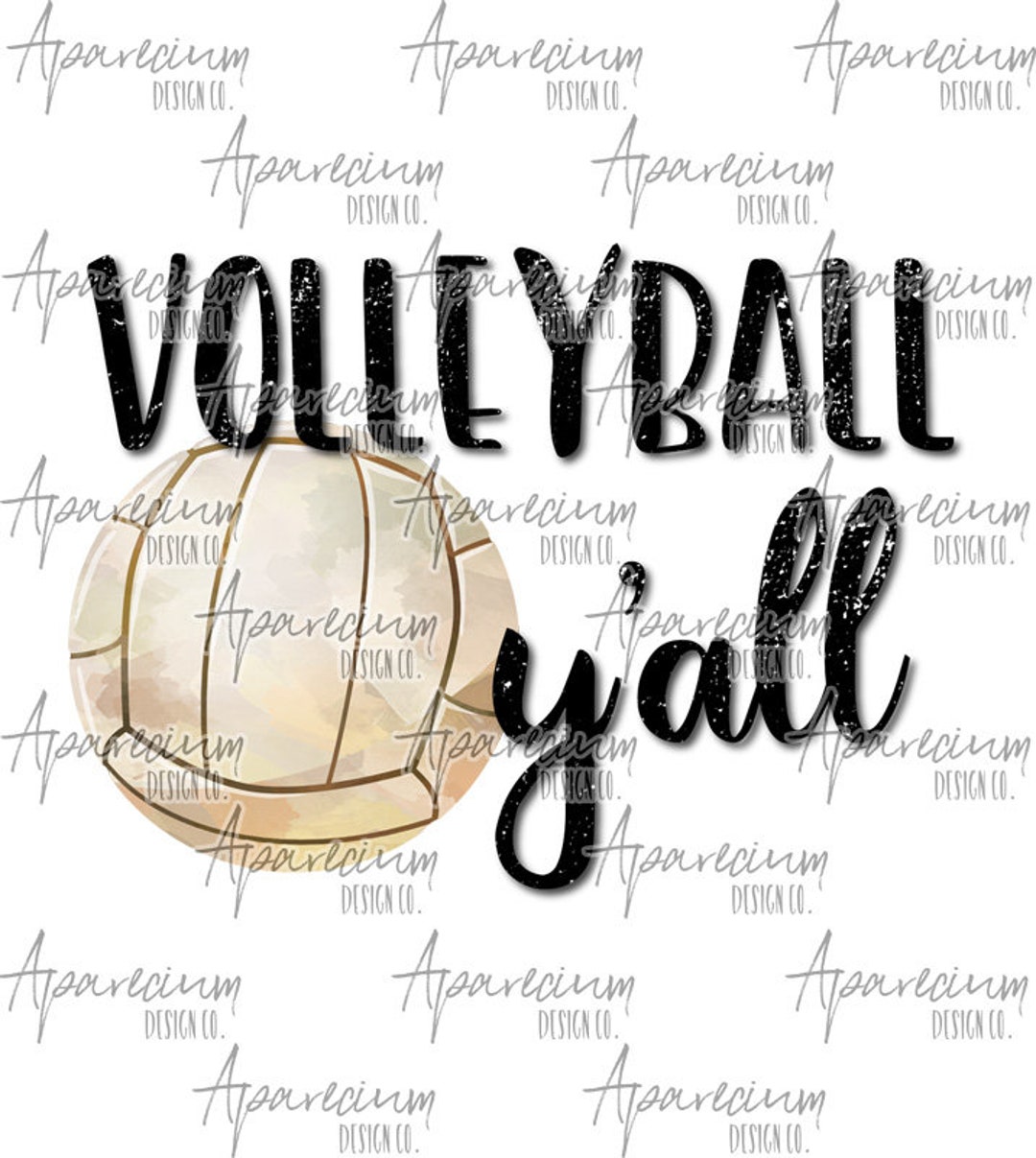 Volleyball Y'all Sports Sublimation Design - Etsy