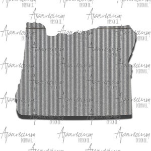 Tin Oregon State Add On for Wooden Framed HOME American Flag Dry Erase Board Sublimation Design Template STATE ONLY
