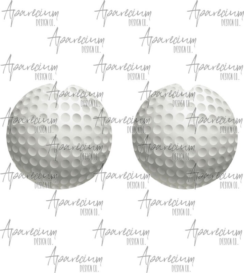 Golf Ball Car Coaster Sublimation Template Etsy