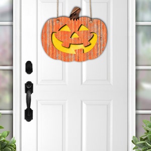 FICHIER NUMÉRIQUE en bois Jack O Lantern citrouille Sublimation Design