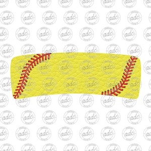DIGITALDATEI Leder Softball Große Haarspange Sublimationsentwurf