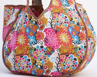 Floral Printed Quilted Kantha Bag Elegant Colorful Bohemian Bag Traditional Handmade Bag Jaipuri Ethnic Boho Bag Wholesale Bags Indian Bag