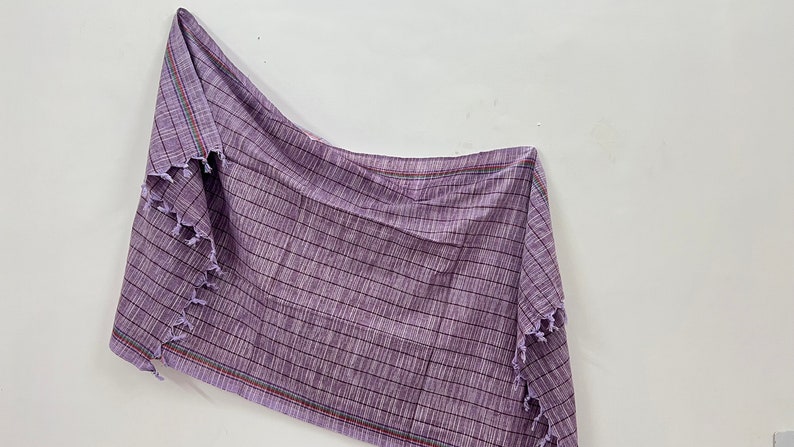 Chandratextiles Khadi Cotton Bath Towel - Thumbnail 4
