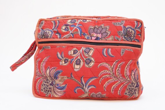 Floral Printed Quilted Clutch Bag Indian Elegant … - image 3