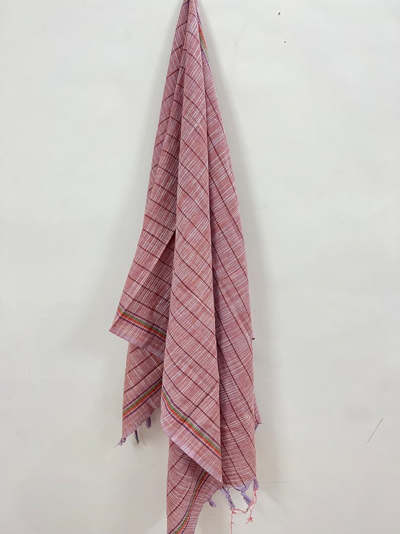 Chandratextiles Khadi Cotton Bath Towel - Thumbnail 5