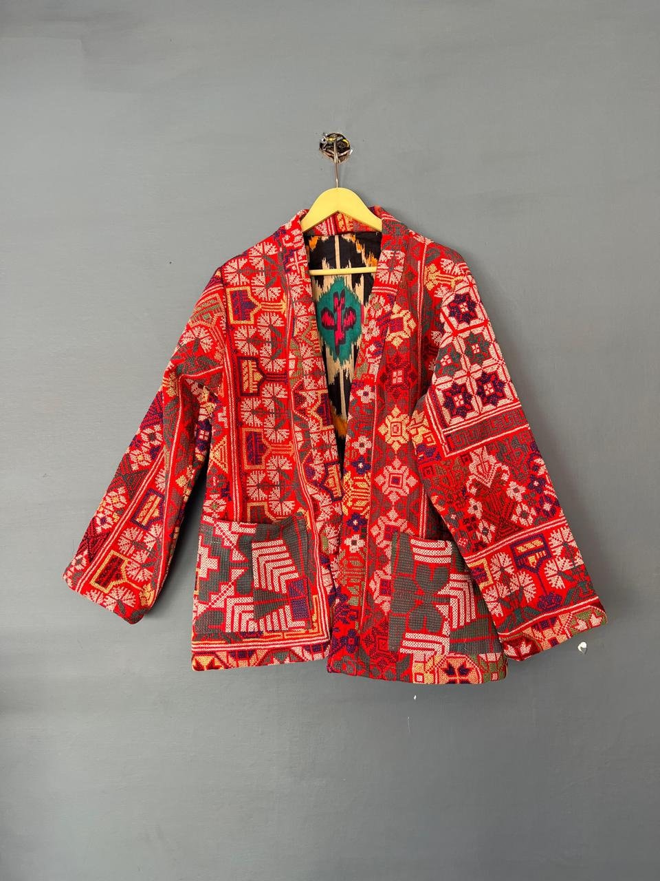 ジャケット・アウター Eaphi COTTON NET TAPE EMBROIDERY JACKET ジャケット・アウター Eaphi COTTON NET TAPE EMBROIDERY JACKET Eaphi