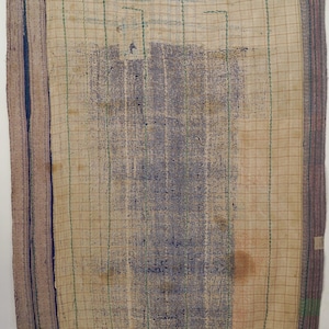 Reversible Patchwork Kantha Quilt, Handmade Cotton Throw Blanket, Vintage Boho Bedspread