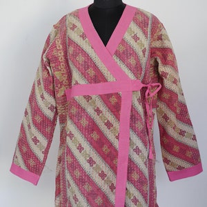 XL Size Vintage Kantha Jackets Christmas Jackets Japanese Style Cotton Jacket Bohemian Handmade Jacket Vintage Unisex Patchwork Cute Jacket