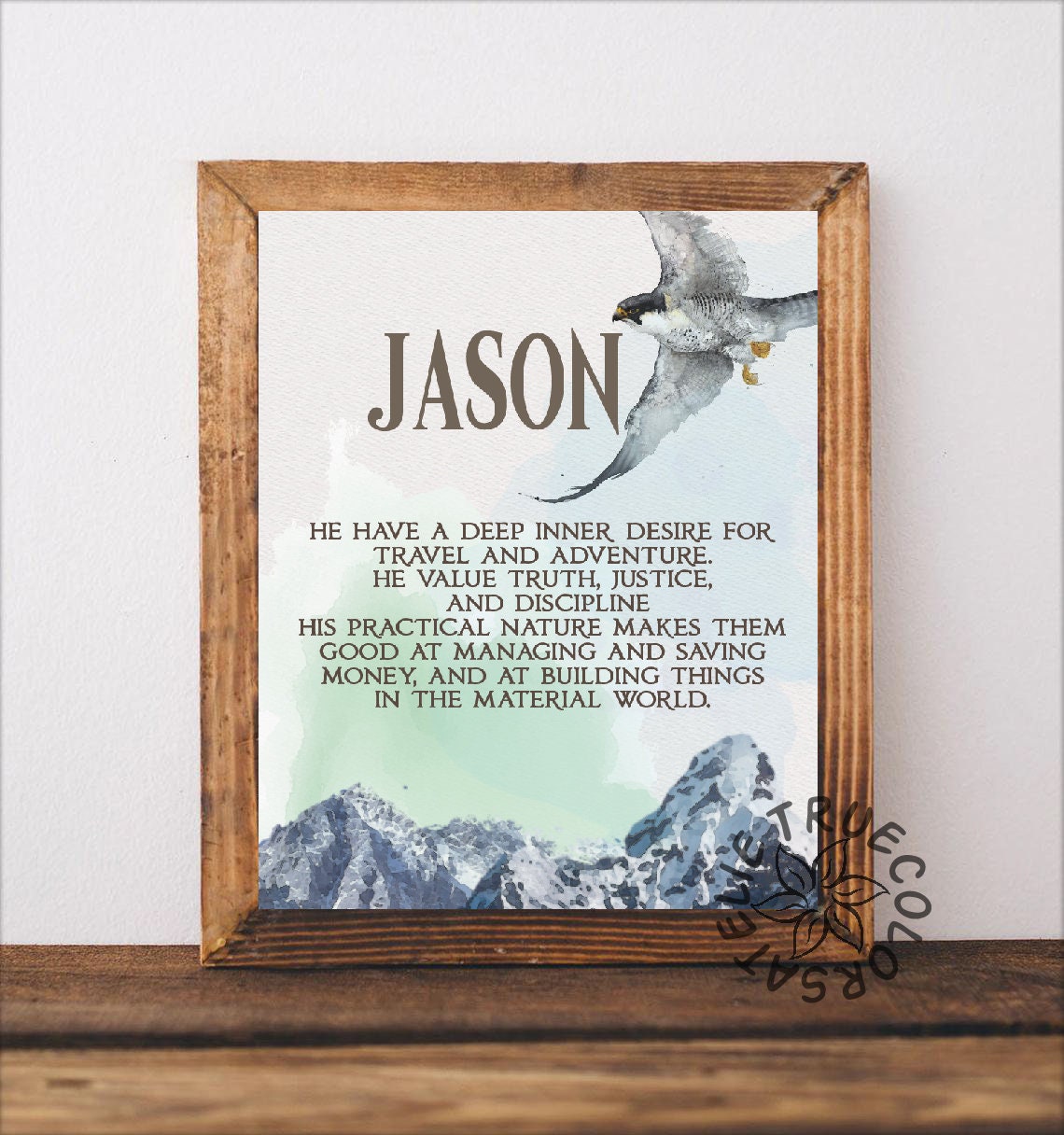 JASON Personalised Name PrintJason Name Meaning ArtBaby Etsy