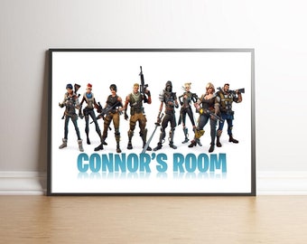 a4 impression de fortnite personnalise affiche saison 1 2 3 4 5 6 bataille royale noms art enfants chambre autocollant sticker filles garcons - carte invitation anniversaire fortnite saison 8