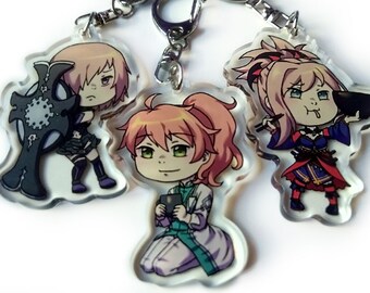 FGO Fate/ Grand Order Keychain - Mash, Romani, Musashi