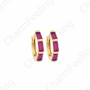 Dainty Earrings,Zircon Earrings,Micropave CZ Gold Earrings,18K Gold Filled Round Earrings,Earring Charm,DIY Jewelry Accessories 12x13x2mm