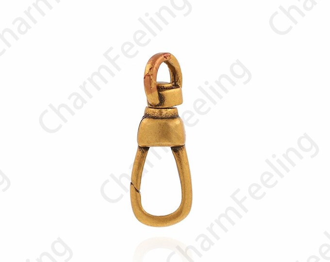 18K Gold Filled Claw Clasp,S925 Silver Lobster Clasp,Spring Clasp,Press Clasp,Silver Clasp,Vintage Clasp,DIY Jewelry Supplies,17x6x4mm