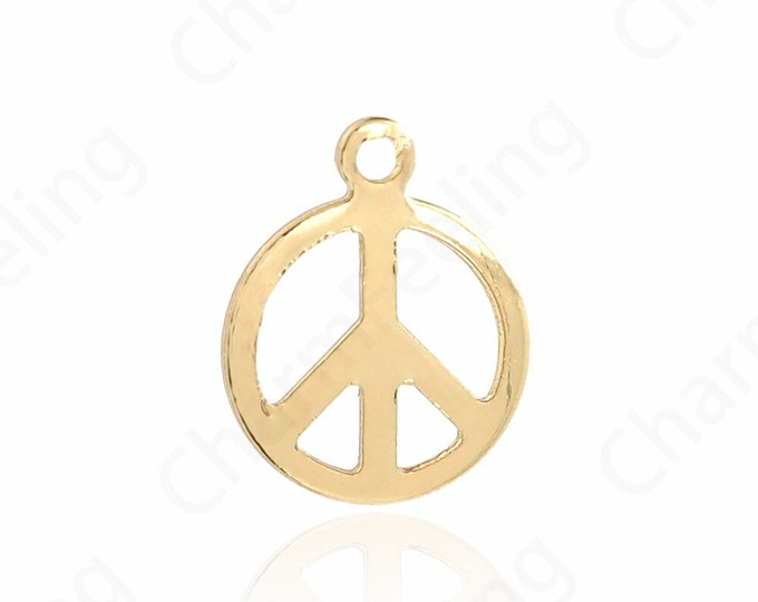 100pcs Alchemy Pendant, 18K Gold Filled Symbol Charm, Symbol Necklace, Hollow Round Charm, Simple Necklace,DIY Jewelry Supplies,10x8x0.6mm