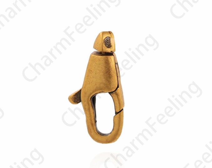 S925 Silver Lobster Clasp,18K Gold Filled Claw Clasp,Sterling Silver Clasp,Vintage Clasp,Necklace Clasp,DIY Jewelry Supplies,11.4x2.2x5.4mm