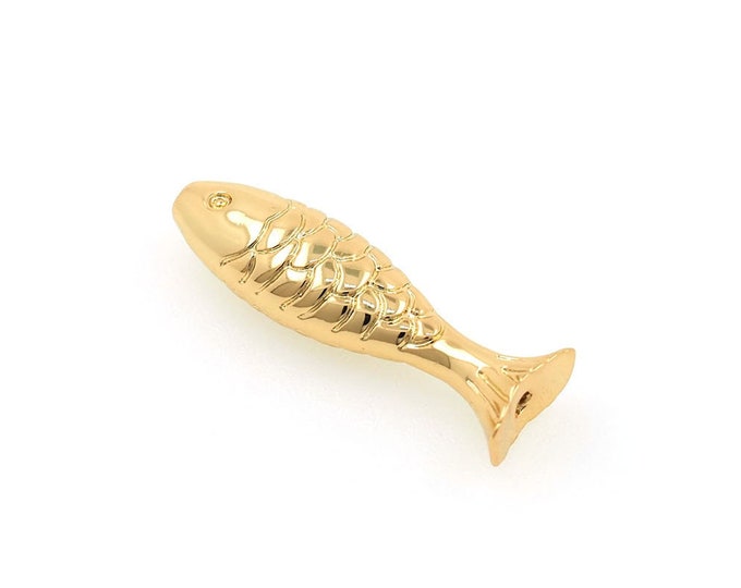 Fish String Beads, 18K Gold Filled Cuboid Spacer Beads, Cuboid Beads, DIY Bracelet Accessories, 6x21x5mm