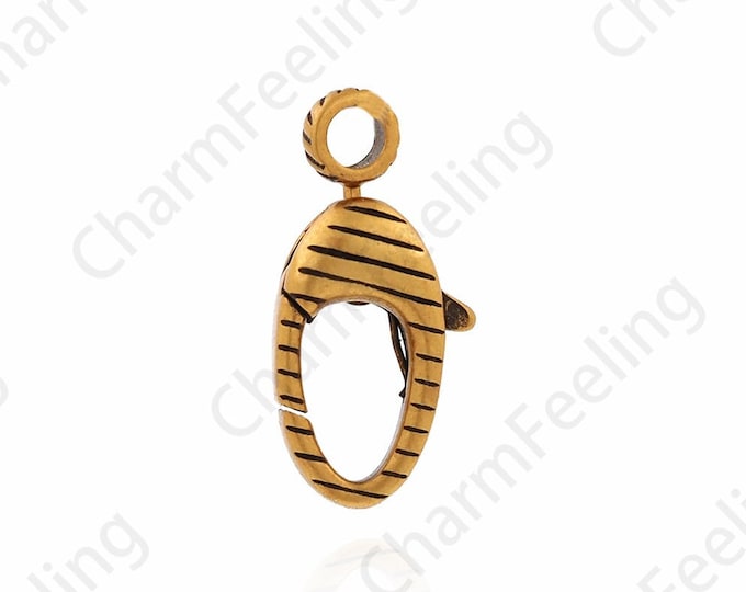 Silver Clasp,Vintage Clasp,Spring Clasp,Press Clasp,18K Gold Filled Claw Clasp,S925 Silver Lobster Clasp,DIY Jewelry Supplies,4x8x16mm
