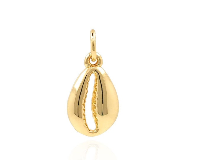 Ocean Necklace,Natural Shell Pendant, 18K Gold Filled Conch Necklace,Shell Charm, DIY Jewelry Accessories
