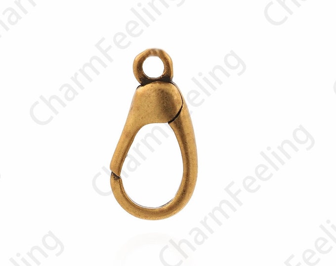 S925 Silver Lobster Clasp,Spring Clasp,Press Clasp,18K Gold Filled Claw Clasp,Silver Clasp,Vintage Clasp,DIY Jewelry Supplies,14x7x3mm