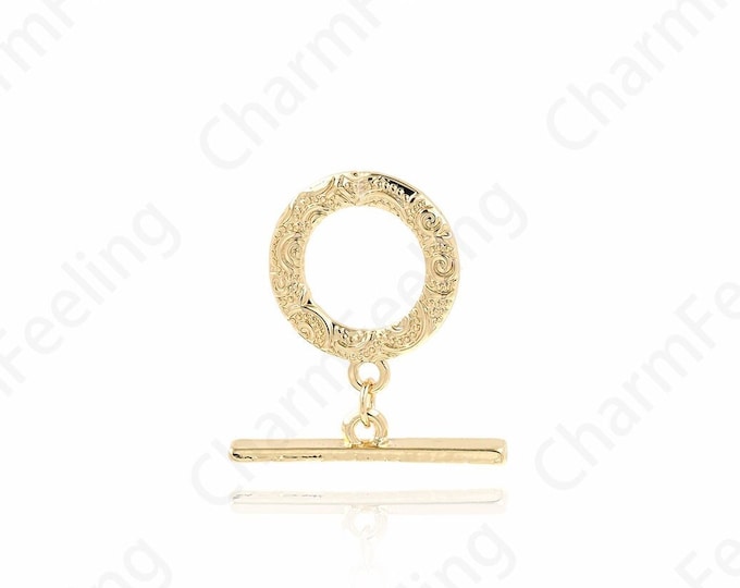 Carabiner, Gold Clasp, OT Clasp, 18K Gold Filled Necklace Clasp, Bracelet Clasp, Round Clasp, DIY Jewelry Supplies,