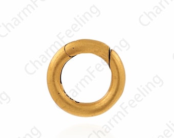 Necklace Clasp, Round Clasp, 18K Gold Filled Snap Clasp, Carabiner Clasp, S925 Silver Clasp, DIY Jewelry Supplies,