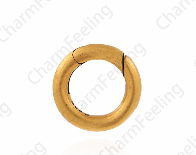 Necklace Clasp, Round Clasp, 18K Gold Filled Snap Clasp, Carabiner Clasp, S925 Silver Clasp, DIY Jewelry Supplies,
