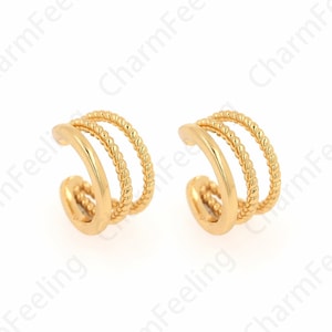 Tragus Earring,Pierced Earrings, Simple Gold Hoop,Tragus Piercing, Hoop Earring, Simple Hoop, Endless Hoop, Huggie Tragus,12.8x13.6x8.4mm