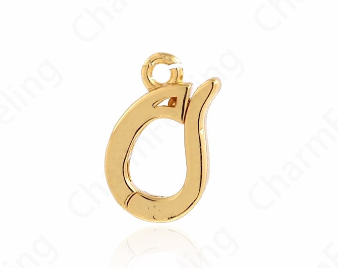 Bracelet Clasp,18K Gold Filled Lobster Clasp,Rotatable Tail,Necklace Clasp,Carabiner Clasp, Spring Clasp,DIY Jewelry Supplies,12.3x7.7x2.6mm