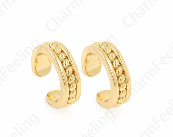 Hoop Earring, Tragus Earring,Pierced Earrings, Simple Gold Hoop,Tragus Piercing, Simple Hoop, Endless Hoop, Huggie Tragus,14.3x13.6x4.3mm
