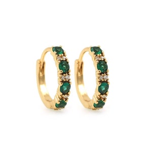 Hollow Earrings,Micropavé CZ Gold Earrings,18K Gold Filled Round Earrings,Round Pendants,DIY Jewelry Accessories 14x14x2.5mm