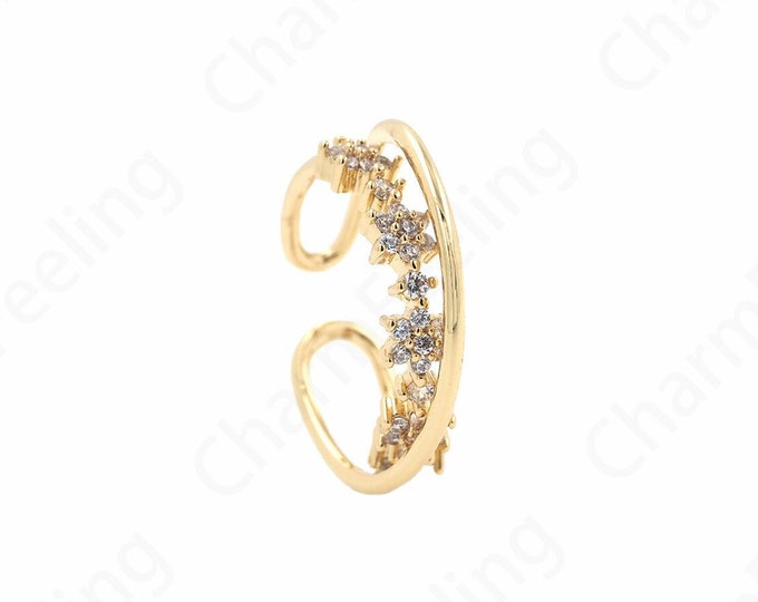 18K Gold Filled Adjustable Rings, Line Rings, Thin Rings, Fashion Rings, Gold Open Rings, Statement Rings,