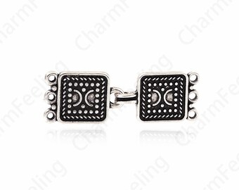 Silver Filled Square Connector, Dainty Connector, Solitaire Connector,Rectangular Connector,DIY Jewelry Supplies, 3.5x11.5x1.2mm