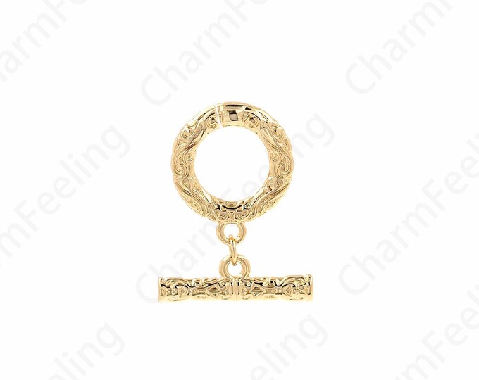 Carabiner, OT Clasp, Gold Clasp, Necklace Clasp, 18K Gold Filled Bracelet Clasp, Round Clasp, DIY Jewelry Supplies,