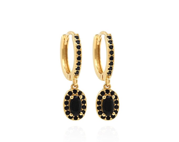 Dangling Earrings,Hollow Earrings,Micropavé CZ Gold Earrings,18K Gold Filled Round Earrings,Round Pendants,DIY Jewelry Supplies 22x13x1.7mm