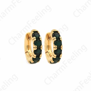 Micropave CZ Gold Earrings,18K Gold Filled Round Earrings,Round Pendants,Hollow Earrings,Earring Charm,DIY Jewelry Accessories 16x16.5x4.3mm