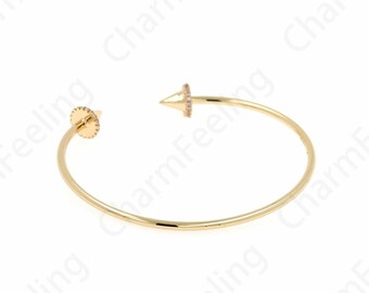 Simple Bracelet, 18K Gold Filled Thin Bracelet, Gift for Her, Water Drop Bracelet, Micro Pavé CZ Bohemian Bracelet,