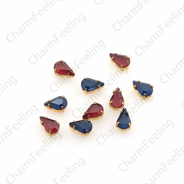 Pear Shaped Flat Back Rhinestones - Etsy