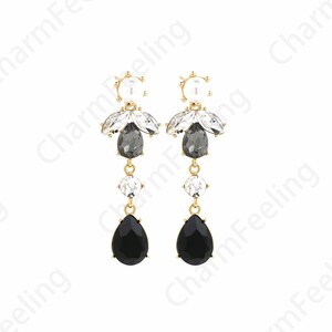 Dainty Earrings,18K Gold Filled Round Earrings,Dangling Earrings,Micropavé CZ Gold Earrings,Round Pendants,DIY Jewelry Supplies 55x10.5mm