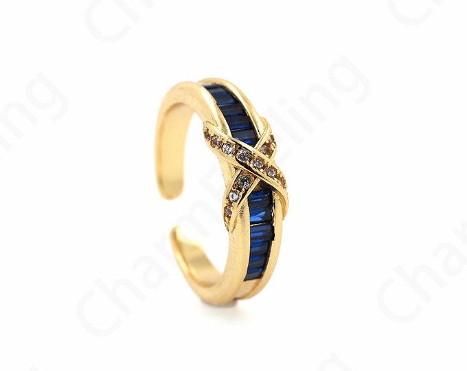 1PCS Solid Gold Ring, Gold Rings, 18K Gold Filled Twisted Ring, Stacking Rings, Dainty Gold Ring, Gift For Her