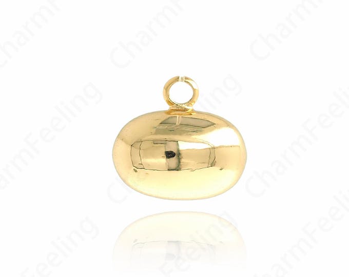 Dainty Pill Necklace, Pill Pendant, Pill Pendant, 18K Gold Filled Capsule Necklace, DIY Jewelry Accessories 11x12x8mm