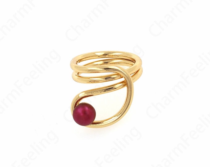 Ring Pendant, Gold Ring, 18K Gold Filled Open Ring, Exquisite Gold Ring, Adjustable Ring, Gold Open Ring, A Gift For Her