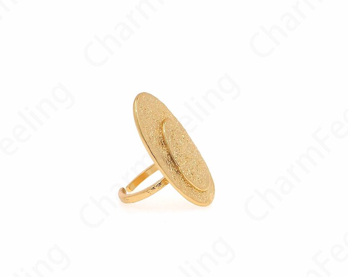Shield Ring, Thin Ring, 18K Gold Filled Statement Ring, Daily Ring, Micro pavé CZ Bohemian Ring, Art Ring,
