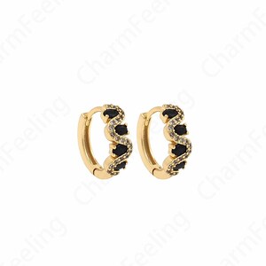 Hollow Earrings,18K Gold Filled Round Earrings,Round Pendants,Micropave CZ Gold Earrings,Earring Charm,DIY Jewelry Accessories 14x14x5mm