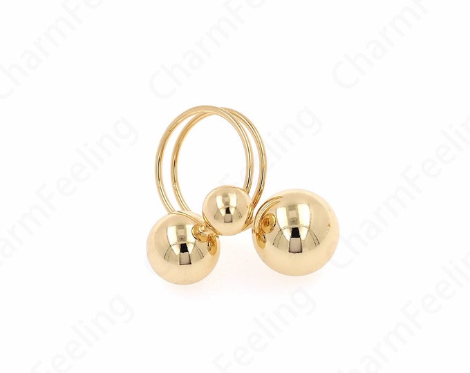 Line Rings, Ball Rings, Statement Rings,Open Rings, Ring Finds, 18K Gold Filled Fashion Rings, Gold Ball Rings