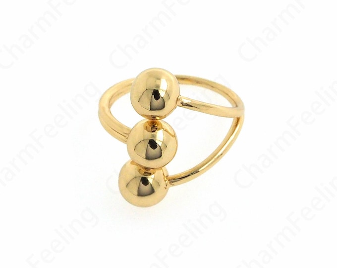 Line Rings, Ball Rings, Statement Rings,Open Rings, Ring Finds, 18K Gold Filled Fashion Rings, Gold Ball Rings