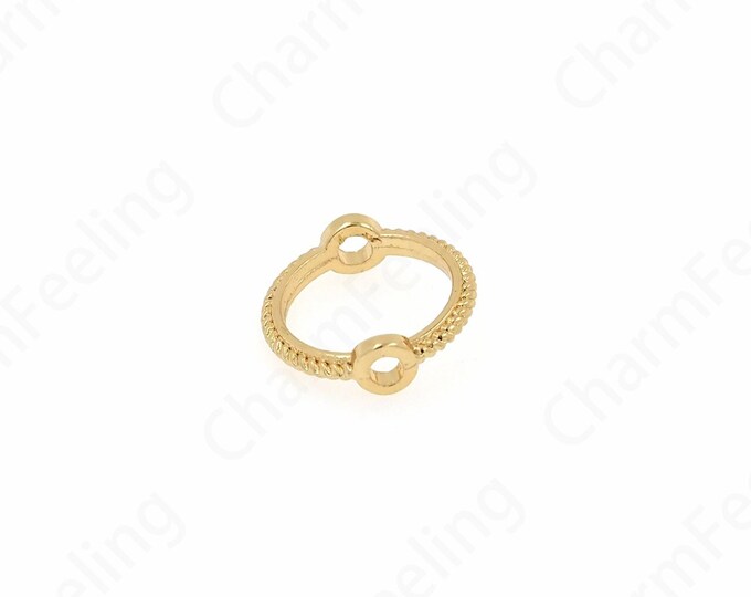 10PCS,Bead Set Beading,Alloy Round Beads, 18K Gold Filled Aolly Round Beads,Bracelet Beads, DIY Bracelet Necklace Jewelry Making,10.5x3mm