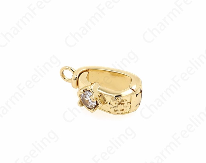 Spring Clasp,Necklace Clasp,Bracelet Clasp,18K Gold Filled Lobster Clasp,Rotatable Tail,Carabiner Clasp, DIY Jewelry Supplies,16.5x10.5x5mm