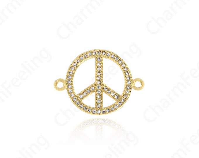 Alchemy Connector, 18K Gold Filled Symbol Charm, Symbol Necklace, Hollow Round Charm, Simple Connector,DIY Jewelry Supplies,18x24.5x1.6mm