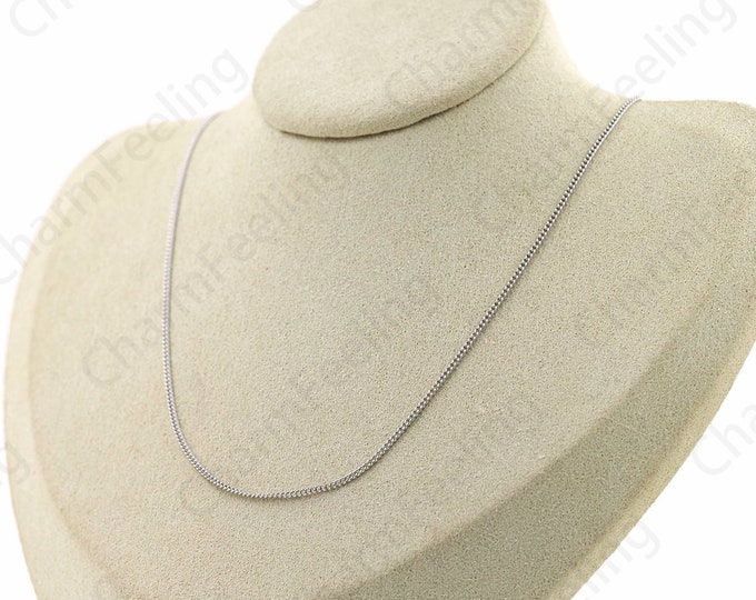 Curb Chain Necklace,Chain Necklace,Anniversary Gift, Silver Necklace, S925 Silver Necklace, Fashion Necklace, Classic Necklace,Gift For Her,